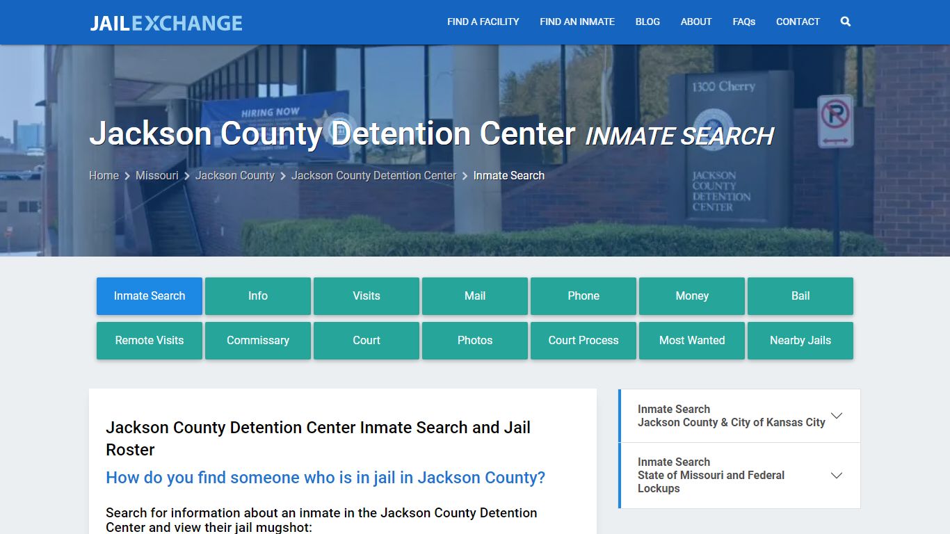 Jackson County Detention Center Inmate Search - Jail Exchange